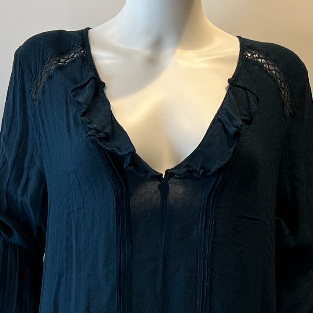 Free People V-Neck Ruffle Dress - Picture 4 of 13